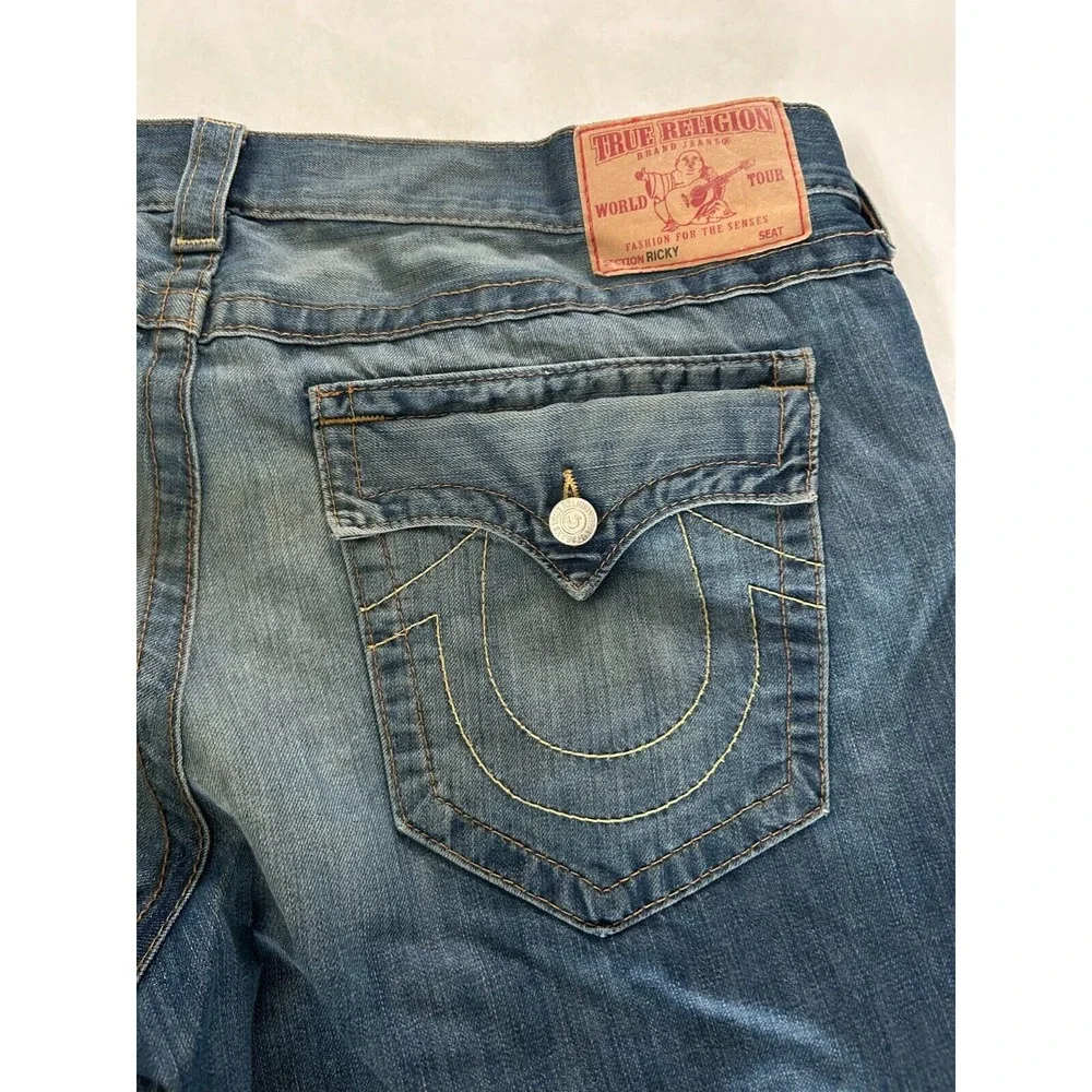 True Religion Mens Ricky Made In Usa Jeans Denim‎ size 42 EUC